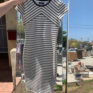 Midi length striped BDG dress